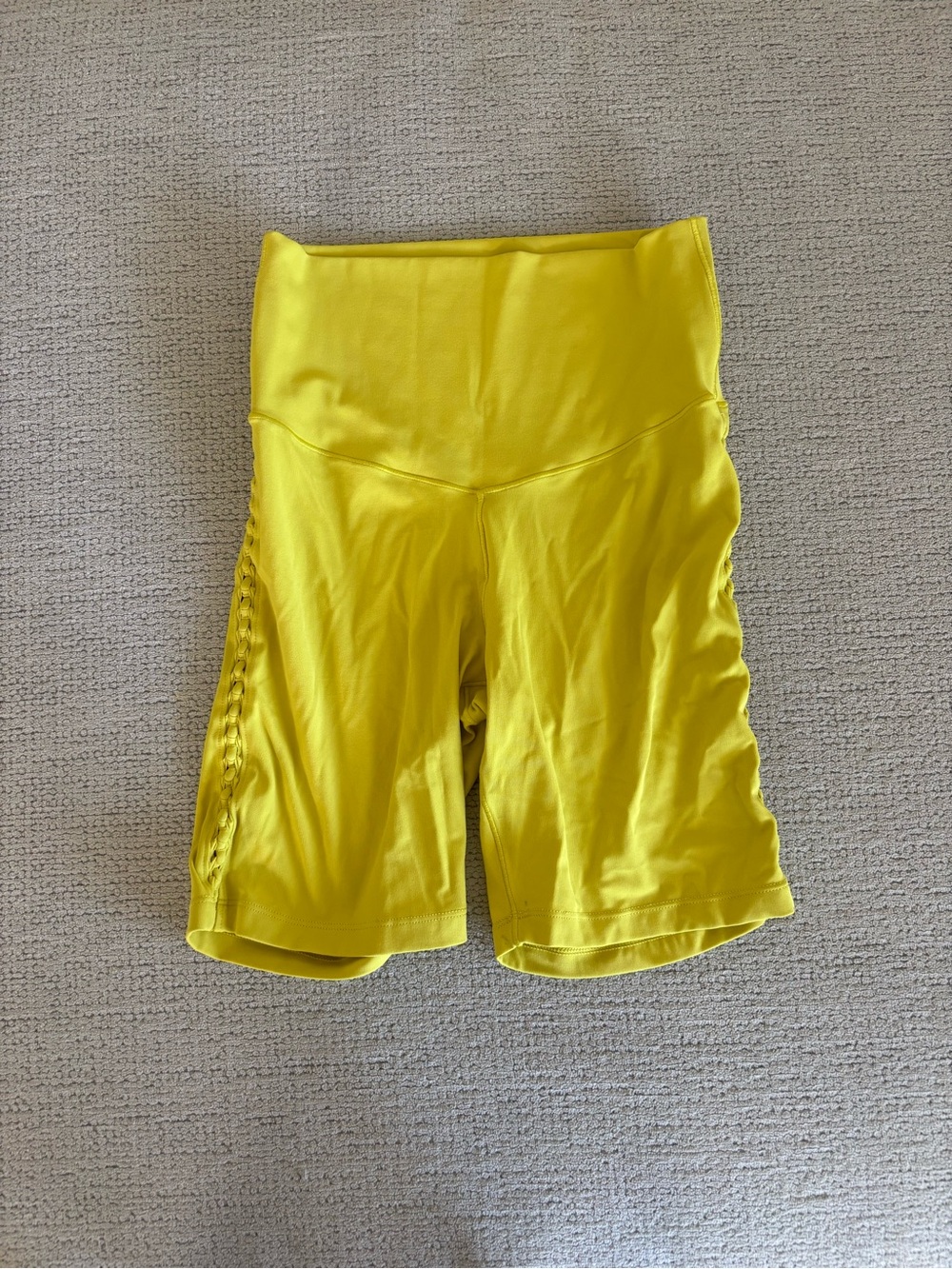 Yellow/green biker shorts